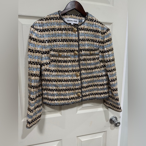 Veronica Beard Sumira Metallic Tweed Jacket $798 NEW with tag - Picture 9 of 11